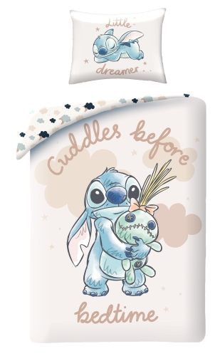 Pościel  bawełniana 140x200 Lilo i Stitch Młodzieżowa pastelowa