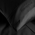 Pościel z Makosatyny bawełnianej 140x200 by Eva Minge Premium Jednobarwna Czarna