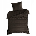 Pościel z Makosatyny bawełnianej 140x200 by Eva Minge Premium Jednobarwna Brąz