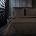 Pościel z Makosatyny bawełnianej 220x200 by Eva Minge Premium Jednobarwna Brąz