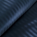 Pościel Satynowa 160x200 Gładka w Pasy Premium granat