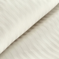 Pościel Satynowa 160x200 Gładka w Pasy Premium kremowy