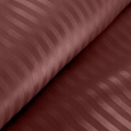 Pościel Satynowa 140x200 Gładka w Pasy Premium burgund/bordo 