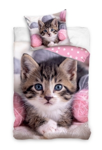 Pościel Bawełniana 160x200 KOTEK 