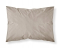 Poszewka Adamaszek Pure paski z satyny bawełnianej 50x60 Beżowa Taupe