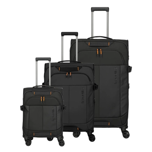  Zestaw walizek Travelite Briize L/M/S Czarny Premium 