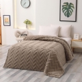 Narzuta Koc 160x200 Wenecja Mocca Ciemny Beżowy