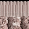 Firana gotowa na taśmie Roses by Eva Minge 140x270 pudrowa