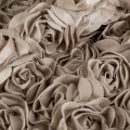 Firana gotowa na taśmie Roses by Eva Minge 140x270 ciemna beżowa