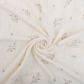 Pościel Muślinowa 160x200 druk Gałązki 100% bawełna Premium  