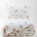 Pościel Muślinowa 160x200 druk Motylki 100% bawełna Premium  