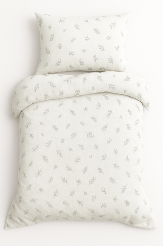 Pościel Muślinowa 220x200 druk Oliwki 100% bawełna Premium 