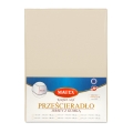  Prześcieradło Jersey Z Gumą 210/220x190/200x30 Kremowe PREMIUM 