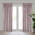 Zasłona gotowa na taśmie ROSA 140x270  różowa pudrowa