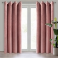 Zasłona gotowa na przelotkach ROSA 140x250 ciemna różowa