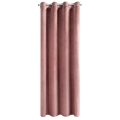 Zasłona gotowa na przelotkach ROSA 140x250 ciemna różowa