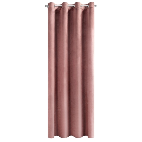 Zasłona gotowa na przelotkach ROSA 140x250 ciemna różowa