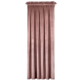 Zasłona gotowa na taśmie ROSA 140x270 ciemna różowa