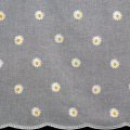 Firana gotowa Bellis 350x145 haftowana w kwiaty tunel
