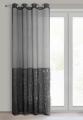 Firana gotowa Debora 140x250 czarna na przelotkach