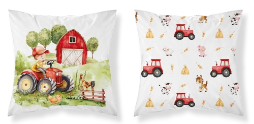 Poszewka niemowlęca 40x40 Traktorek Farma BAWEŁNA 