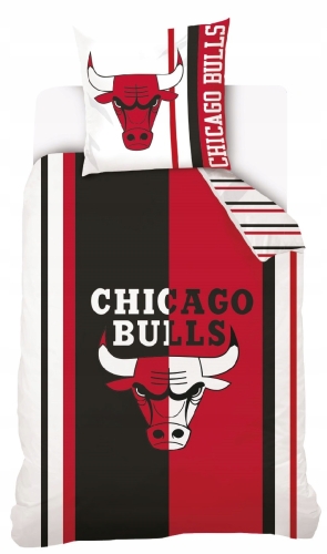 Pościel Młodzieżowa 140x200 NBA Chicago Bulls Basketball koszykówka bawełna