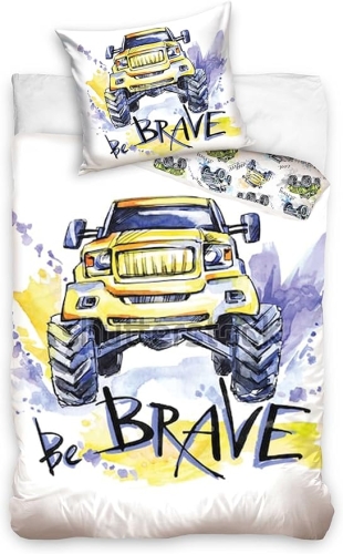  Pościel Dziecięca 140x200 Monster Truck  Bawełniana  