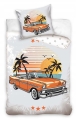  Pościel Dziecięca 140x200 Auto Retro Vintage – Samochód  Bawełniana   