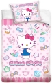 Komplet do łóżeczka 100x135 Kołdra + Pościel Hello Kitty Kotek 