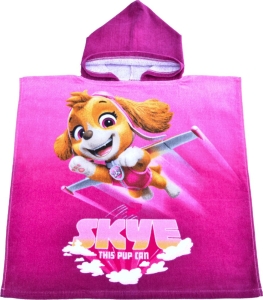  Ponczo dziecięce z kapturem 55x110 Ręcznik Psi Patrol Pieski