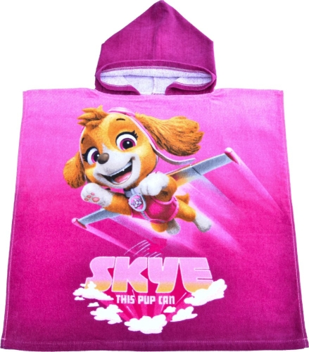  Ponczo dziecięce z kapturem 55x110 Ręcznik Psi Patrol Pieski
