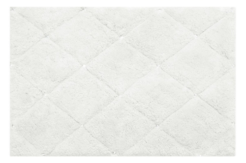 Dywanik bawełniany 60x90 Chic 2 Dekoracyjny biały 