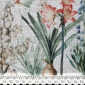 Zazdrostka Nemezja 60x150 biała / kolor w kwiaty Tunel 