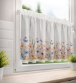 Zazdrostka Rosalie 60x150 biała / żółta w kwiaty Tunel 