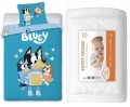 Komplet do łóżeczka 100x135 Kołdra + Pościel Bluey Niebieski Piesek Bajka HIT  