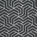 Zasłona gotowa na przelotkach 140x250 Semi Geometryczna Stalowa/Srebrna