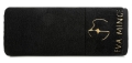 Ręcznik 70x140 Gaja by Eva Minge Czarny Premium 550gr 
