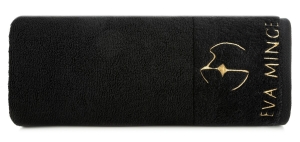 Ręcznik 70x140 Gaja by Eva Minge Czarny Premium 550gr 