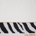 Ręcznik 50x90 Eva by Eva Minge kremowy z czarnym Premium 500gr  