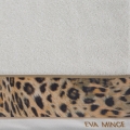 Ręcznik 70x140 Eva by Eva Minge kremowy z czarnym Premium 500gr  