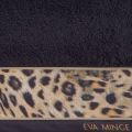 Ręcznik 70x140 Eva by Eva Minge Czarny z brązem Premium 500gr   