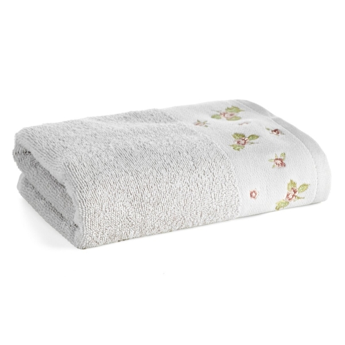 Ręcznik 50x90 Dalia srebrny Premium bawełna 500gr  
