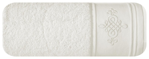 Ręcznik 50x90 Klas haftowany kremowy Premium bawełna 600gr  