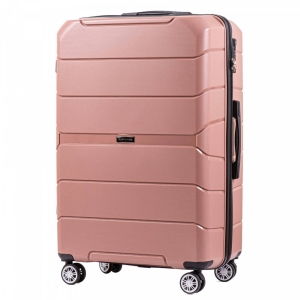 Walizka Rose Gold Wings ŚREDNIA  65cm 