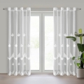 Firana gotowa Isari 140x250 biała na przelotkach