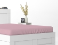 Prześcieradło Satynowe z gumką 140x200 Mikrowłókno różowy pastelowy