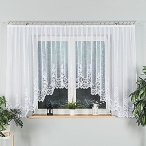 Firanka gotowa żakardowa BERENIKA 530x160cm biały  