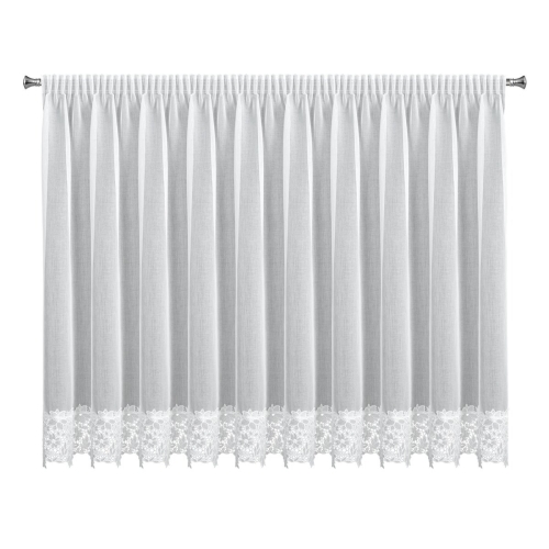 Firana gotowa na taśmie Artemida 350x155 biała 