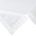 Bieżnik Serweta 85x85 Nataly koronka biały kwadrat 