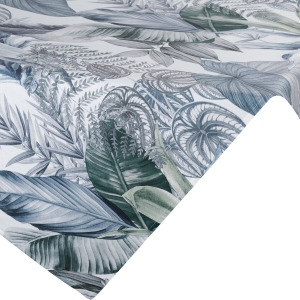 Bieżnik Serweta 85x85 Davos Liście Mostery kwadrat biały+zielony